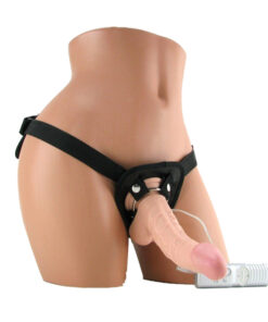 American Whopper 6.5″ Dong Vibrating With Harness